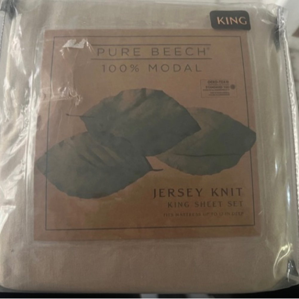 Pure Beech 100% Modal Jersey Knit sheet set King